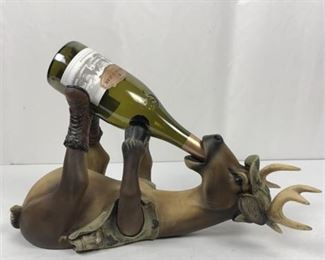 Lot 031
Unique Wine Bottle Holder Deer w/Hat, Vest, & Boots
