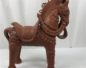 Lot 060
Terra-cotta Horse Sculpture