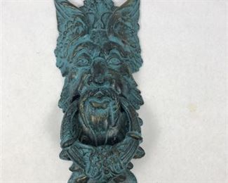 Lot 071
Cast Iron Father Time Looking Door Knocker
