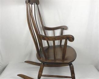 Lot 077
Vintage Nichols & Stone Co. Walnut Rocking Chair