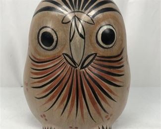 Lot 084
Large Vintage Talavera Glazed Pottery Owl