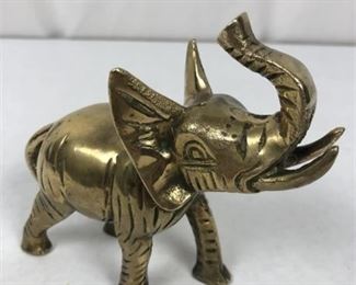 Lot 104
Solid Brass Elephant Figurine