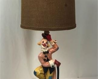 Lot 127
Vintage Clown Lamp 60’s Atlantic molding company works great