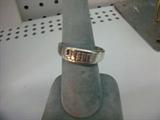 Sterling Silver jesus Ring sz 12