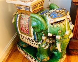 Large porcelain elephant stool from Vietnam