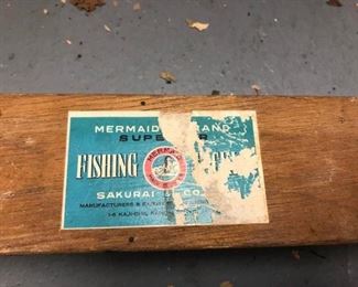 FISHING ROD SAKURAI & CO/ANTIQUE BAMBOO FISHING ROD