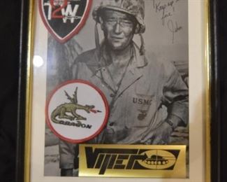 Autographed photo from John Wayne - signed to Jim: "Keep up the fire!"
