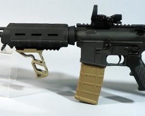 Bushmaster Carbon 15 .223 Rem/5.56mm Rifle SN# CRB041242, With Red Dot Sight, Fore Grip And Adjustable Stock