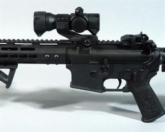 Anderson Manufacturing Model AM-15 .223/5.56 Multi Cal Rifle SN# 19100971, With Scope And Flip-Down Sights