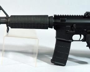 Del-Ton Model DTI-15 5.56mm Rifle SN# DTI-5133900, With Adjustable Stock And Flip-Down Rear Sight