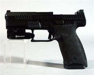CZ Model P-10 C 9mm Pistol SN# UA10088, With Olight PL-Mini Valkyrie Light And Hard Holster