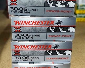Winchester 30-06 SPRG Power-Point Ammo, 180 Gr Approx 20 Rounds, 150 Gr Approx 60 Rounds