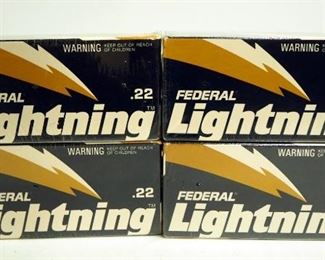 Federal Lightning .22LR Ammo, Approx 2000 Rounds
