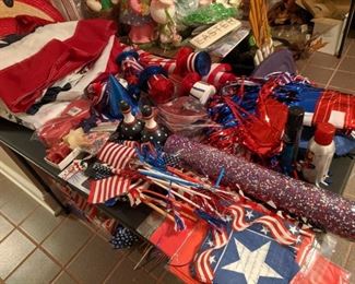 Lots of 4th of July decorations