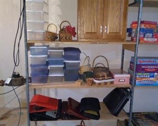 Plastic Storage Containers, Binders, Carrying Cases, Baskets 