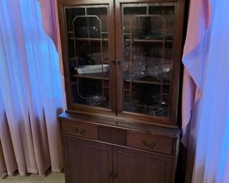 Antique federal style china cabinet 