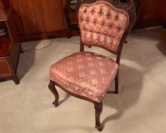 Beautiful Antique chair on casters 