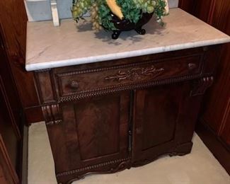 Marble top commode