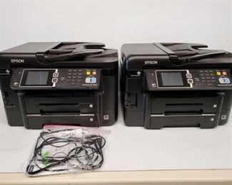 4500: Two EPSON WorkForce WF-3640 Printers
Two EPSON WorkForce WF-3640 Printers. One has powerd and HDMI Cords