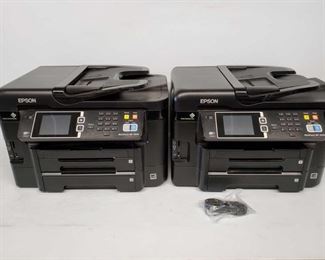 Lot # 4502: Two EPSON WorkForce WF-3640 Printers
Two EPSON WorkForce WF-3640 Printers. One has internet cable. No power cables