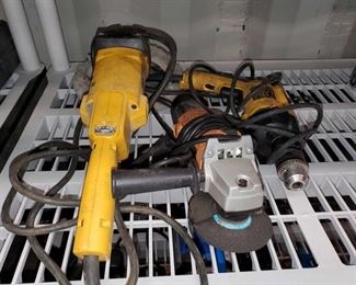 Lot 4536: Electric Sander, Angle Grinder and Hammer Drill
Electric Sander, Angle Grinder and Hammer Drill