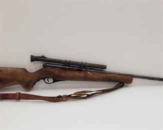 Mossberg 151K .22lr Rifle with Scope
Serial number: N/A Barrel Length: 24"