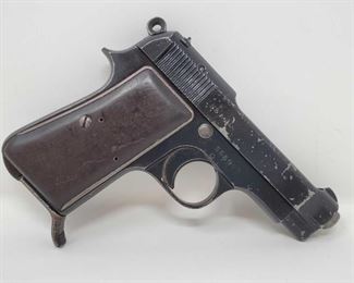 605: Beretta 1944 7.65 Cal Semi-Auto Pistol with Wood Case
Serial Number: 566997 Barrel Length: 3.5"