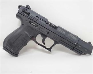 610: Walther P22 .22lr Semi Auto Pistol with 10 Round Magazine and Case
Serial Number: N052374 Barrel Length: 5"