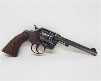 710: Colt US Army Model 1901 .38 Cal Revolver
Serial Number: 1804 Barrel Length: 6"