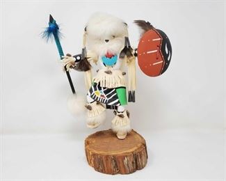 1076: Wooden Native American Kachina Doll
Measures approx 12.5"