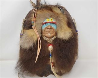 1080: Commemorative Native America Cheif Joseph on Tortoise Shell
Measures approx 13" x 11"