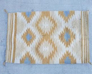 1034: Hand Wooven Native American Blanket
Measures approx 37"x24"