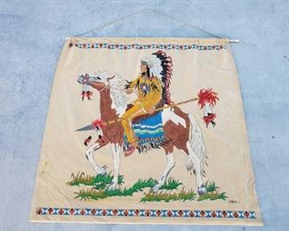 1041: Native American Tapestry
Measures approx 50"x41"