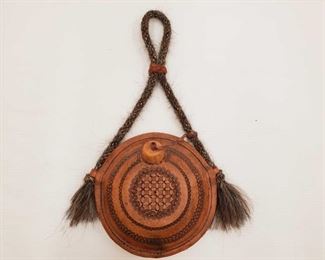 997: Leather Wrapped Canteen with Braided Horse Hair Strap
Leather Wrapped Canteen with Braided Horse Hair Strap