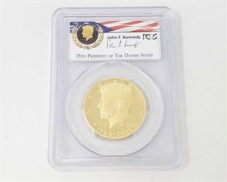 2001: 3/4 oz .999 Gold 1964-2014-W 50th Anniversary John F Kennedy Half Dollar Coin - PCGS Graded
PCGS Graded PR70DCAM In protective case