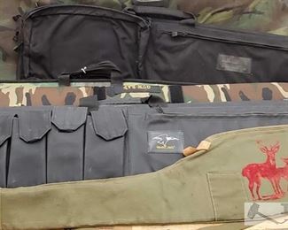 884: 5 Rifle Cases
Measurements range from approx 46" - 56"