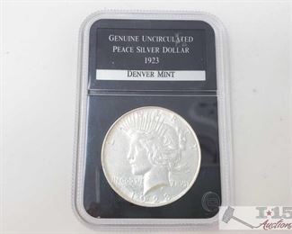 #2070 • 1932-D Silver Peace Dollar - Graded Denver Mint