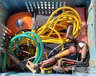 #4116 • Various Handyman Items and More battery charger, cables, torch and more