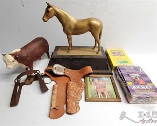 #4580 • Jockie Trading Cards, Trophy without Plaque, Metal Trap and more!