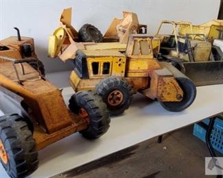 #4601 • 5 Vintage Tonka Trucks Heavy Equipment