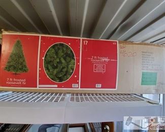 #4620 • 7 Ft. Frosted Roosevelt For Christmas Tree