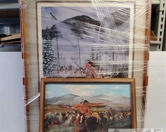 #4635 • "Desert Cyote" and "The Story Painting of Craig Tennant Entering the Spirit World"