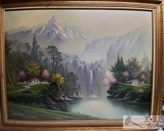 #4637 • Signed Framed Painting