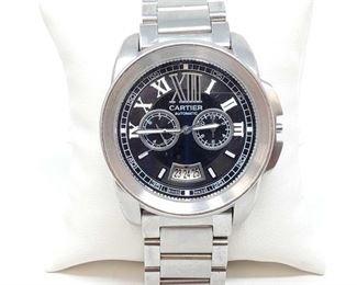 1120: Cartier Automatic Wrist Watch - NOT AUTHENTICATED
Measures approx 45mm