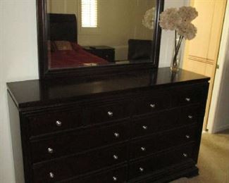 Dresser with mirror