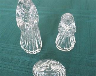 Glass nativity set