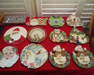 Fitz & Floyd Christmas dishes