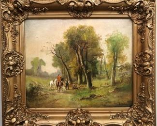 Oil on Canvas landscape by A. Dufore