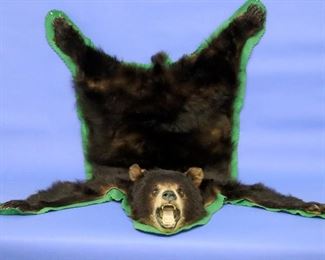 Small Black Bear Rug