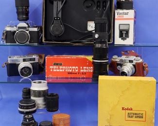 35 mm Cameras incl Argus, Praktica, Fujica and accessories